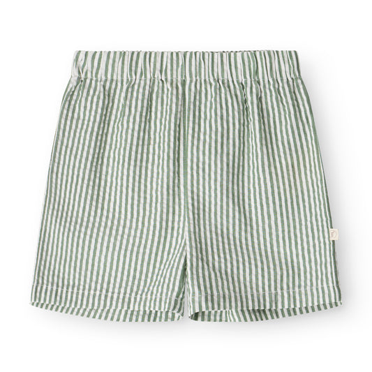 Stuttbuxur - Green stripe