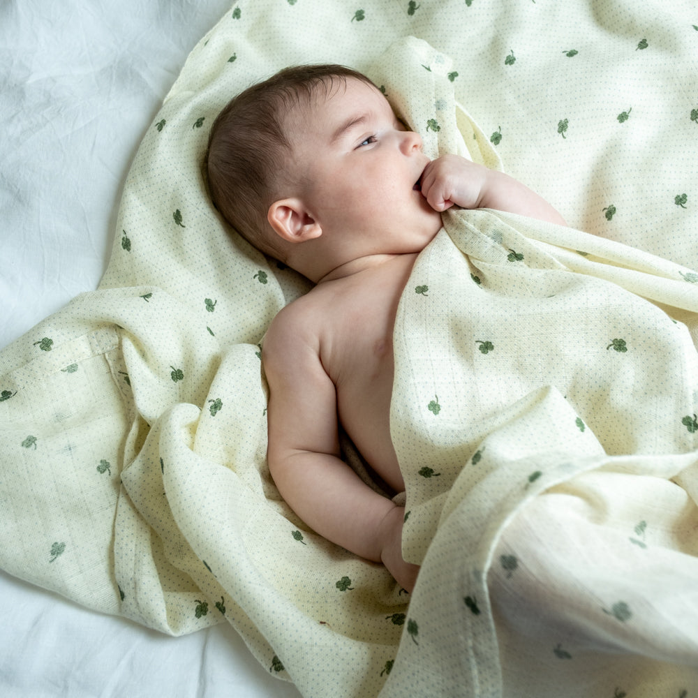 Stór taubleyja (swaddle) - Specks of luck