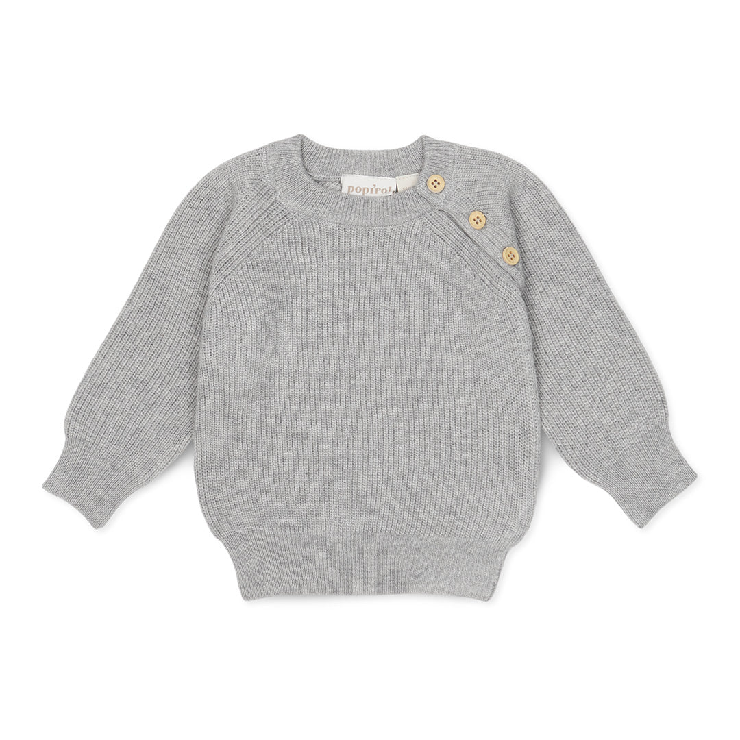 Peysa, Pokopa Wool Pullover - Light Grey Melange