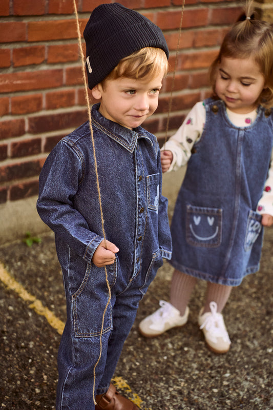 Parker samfestingur - Blue Denim