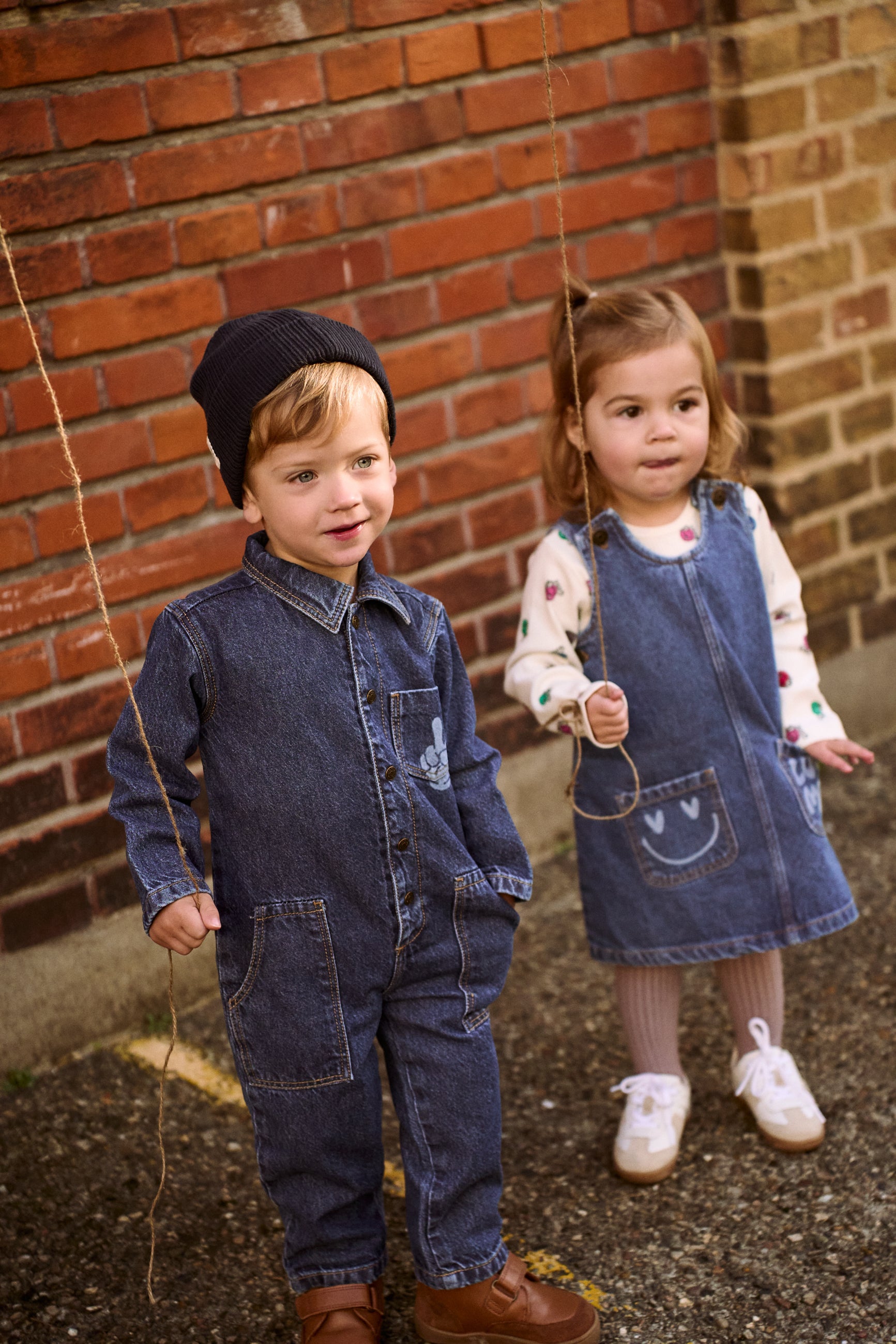 Parker samfestingur - Blue Denim