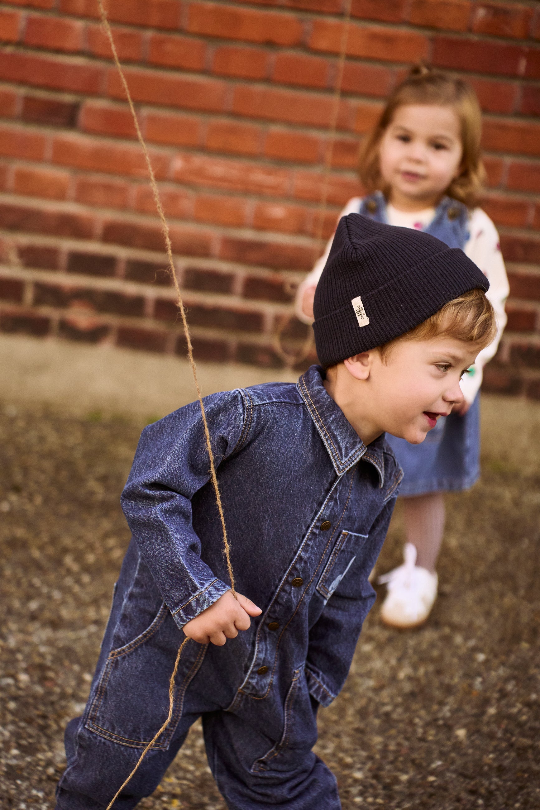 Parker samfestingur - Blue Denim