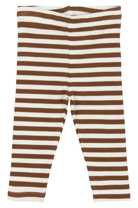 Leggings Rib - Toffee Striped