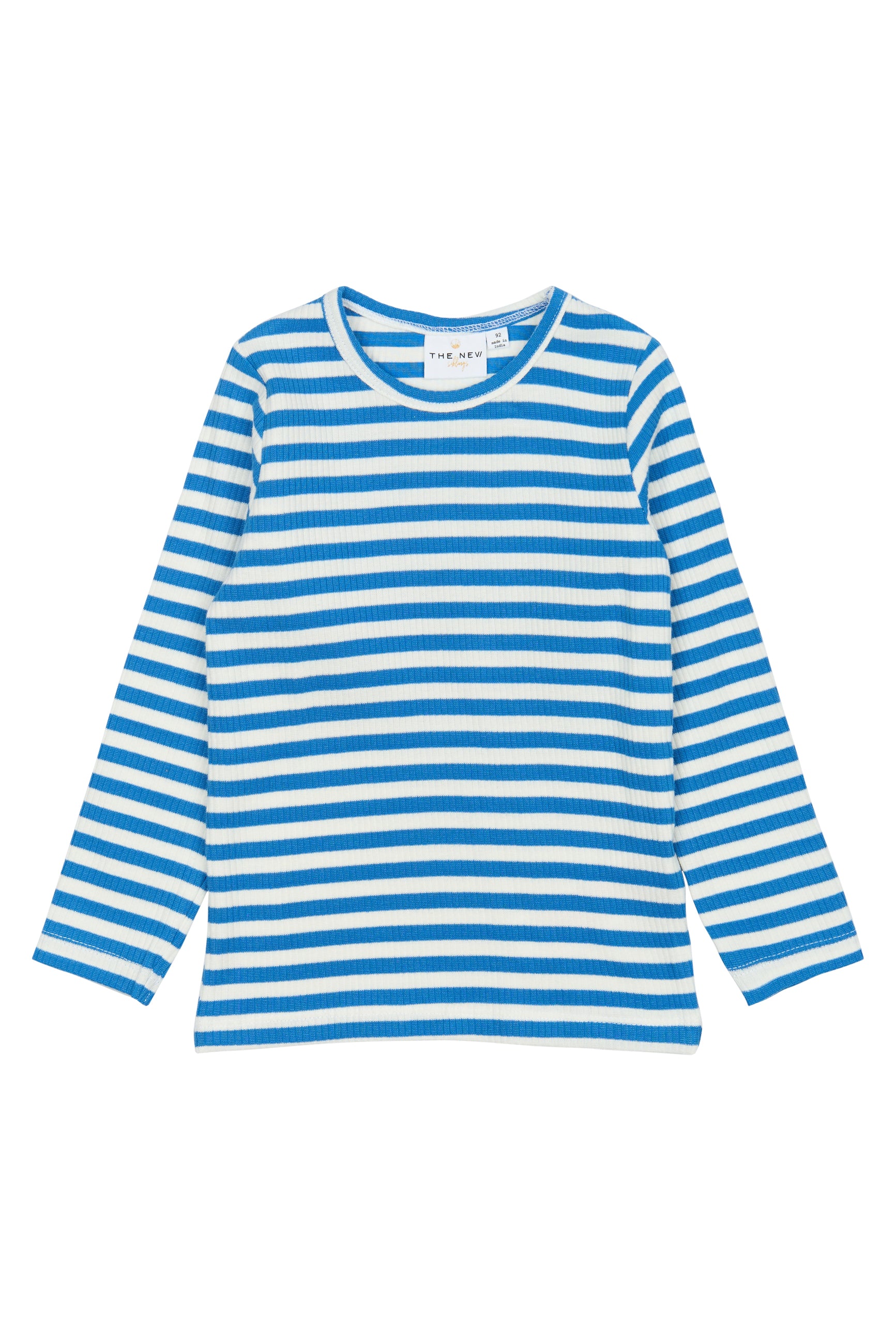 Bolur Rib Tee - Campanula Striped