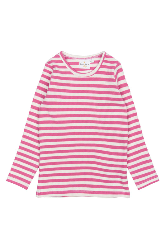 Bolur Rib Tee - Ibis Rose Striped