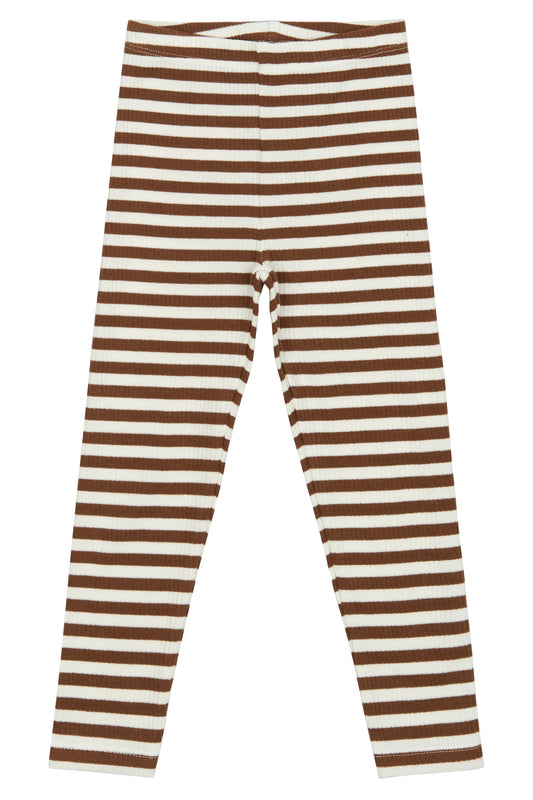 Leggings Rib - Toffee Striped