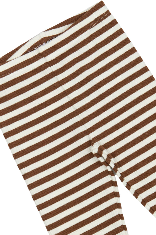 Leggings Rib - Toffee Striped