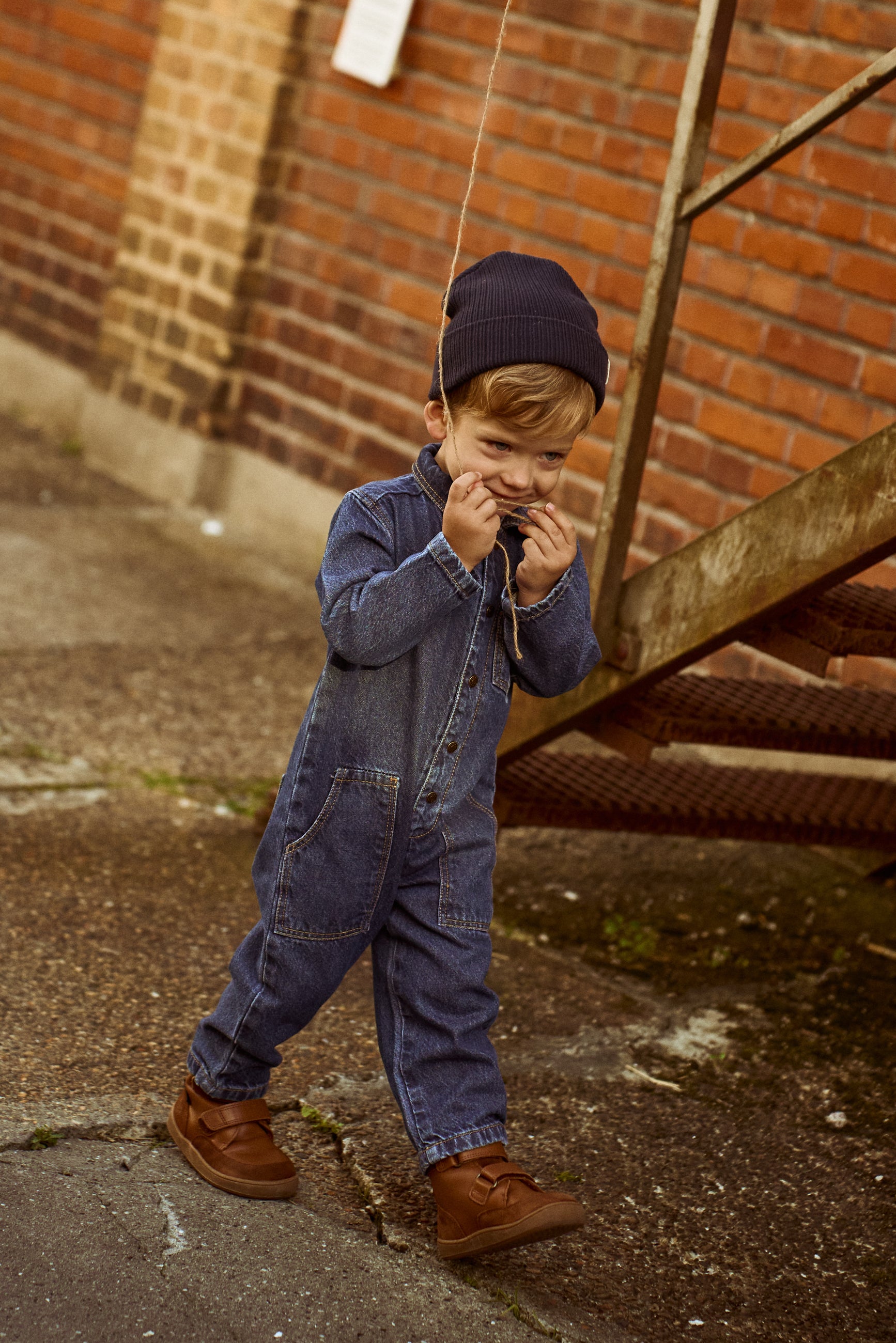 Parker samfestingur - Blue Denim