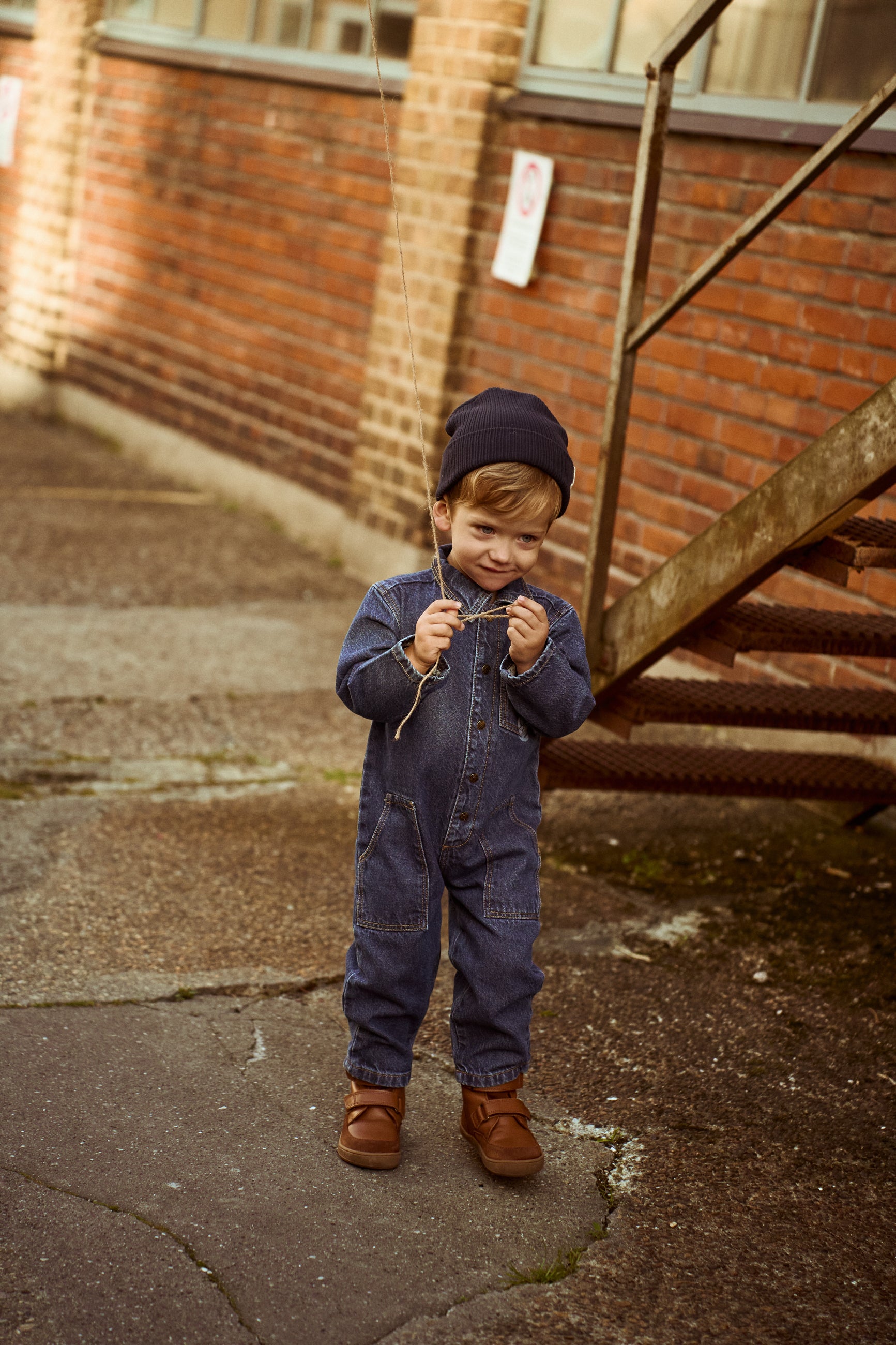 Parker samfestingur - Blue Denim