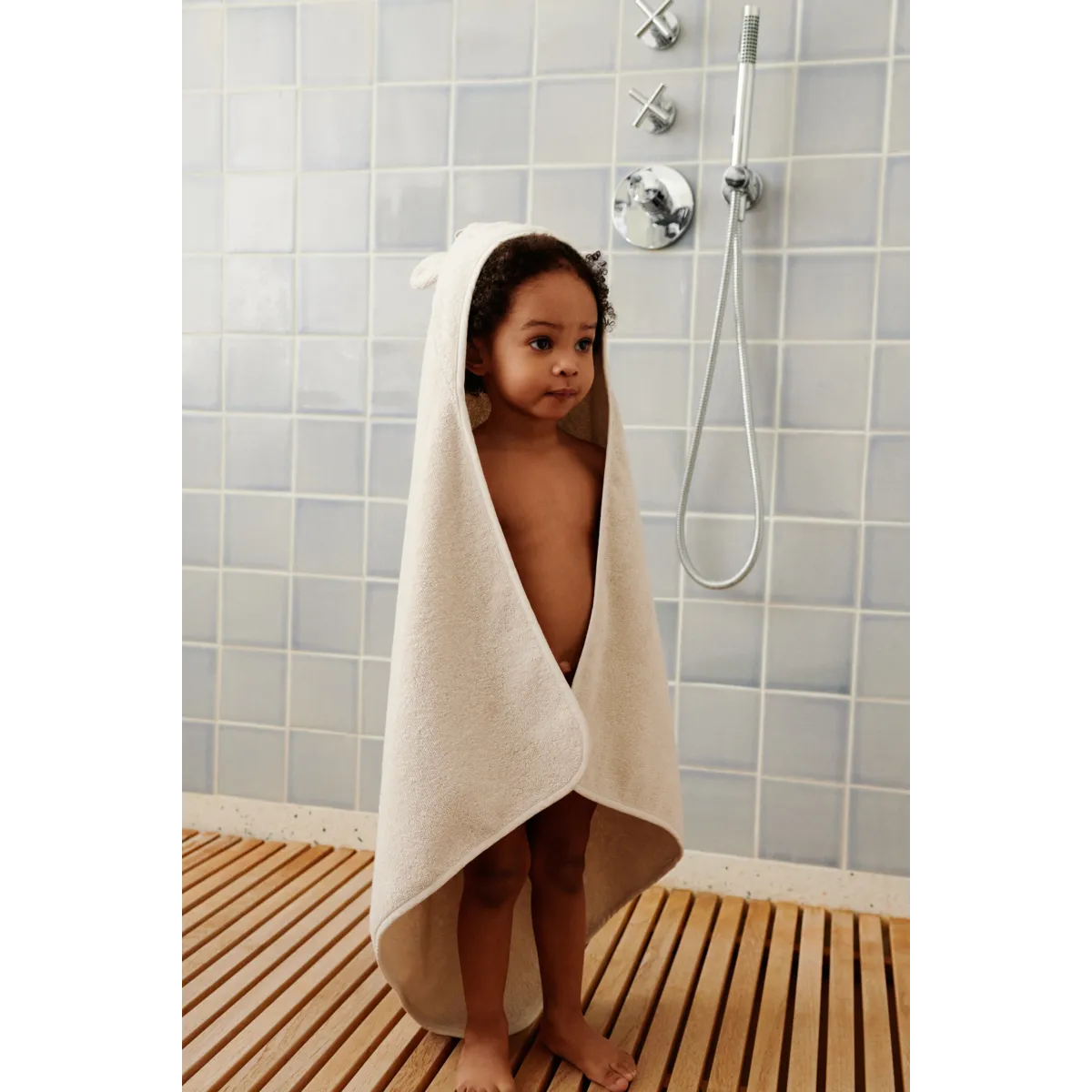 Hettuhandklæði, Polarbear - Sandy