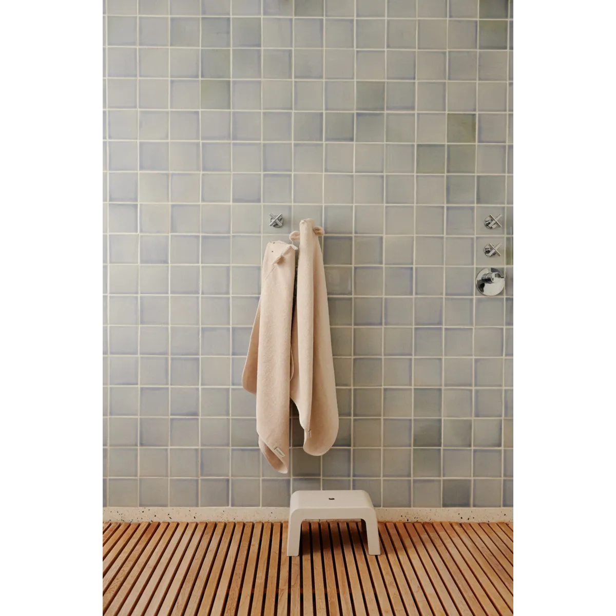 Hettuhandklæði, Polarbear - Sandy