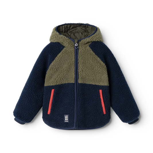 Thermo/flísjakki, Reversible - Army brown