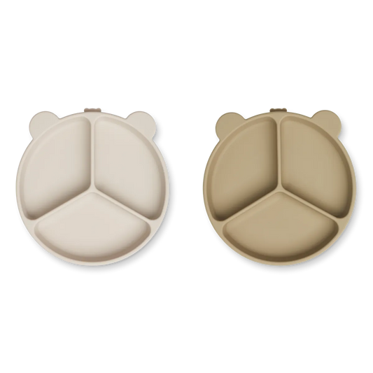 Hólfadiskur m/sogskál 2pk, Stacy - Sandy