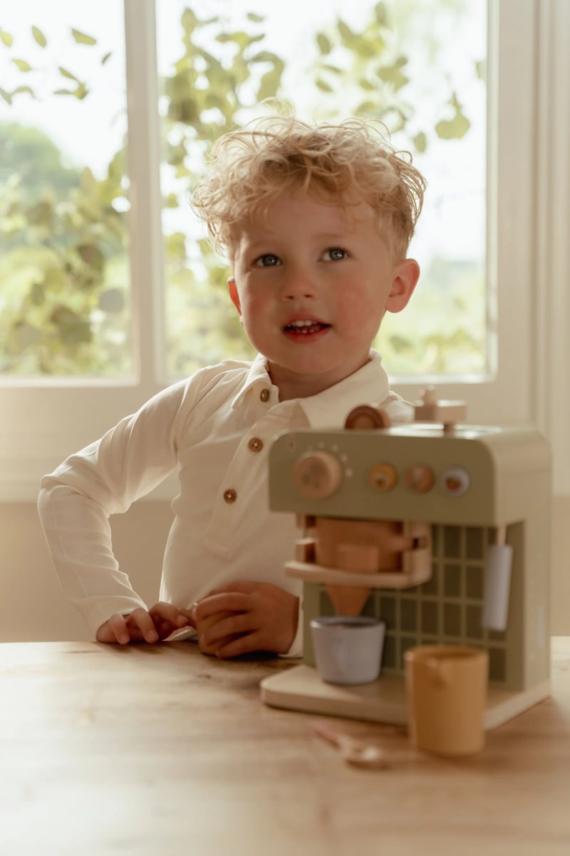 Kaffivél með aukahlutum