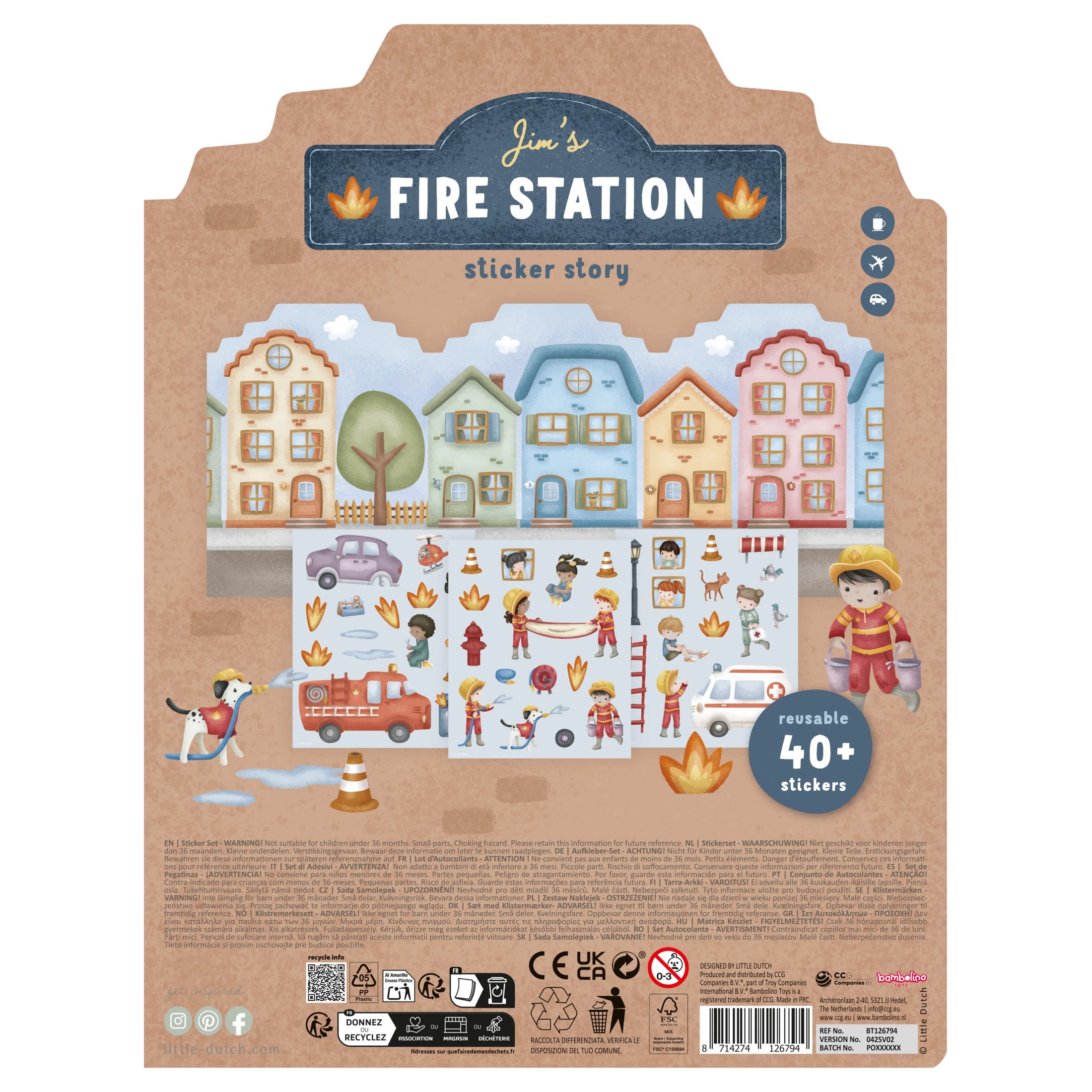 Margnota límmiðar - Jim