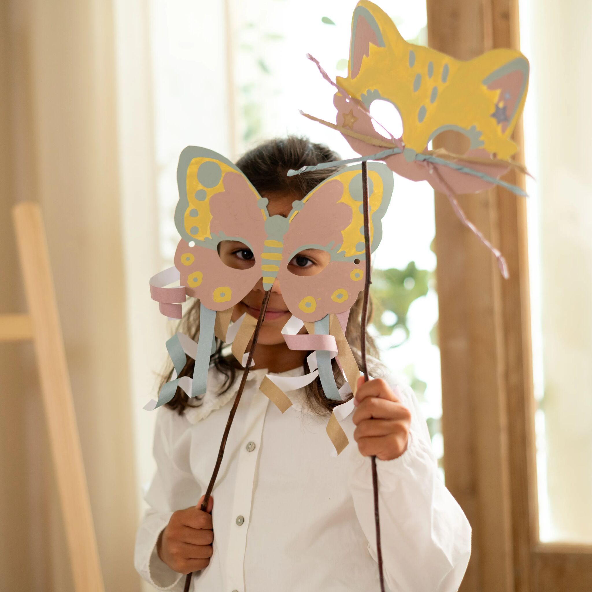 Föndurbók m/skærum - Rosa