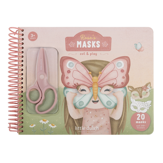 Föndurbók m/skærum - Rosa