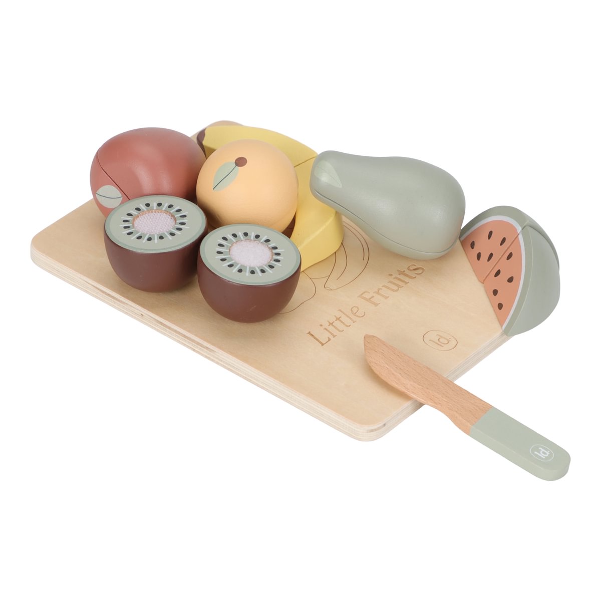 Ávextir ásamt skurðarbretti