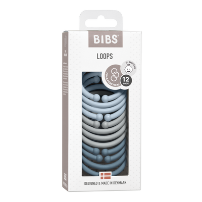BIBS Loops 12pk - Blue/Cloud/Petrol