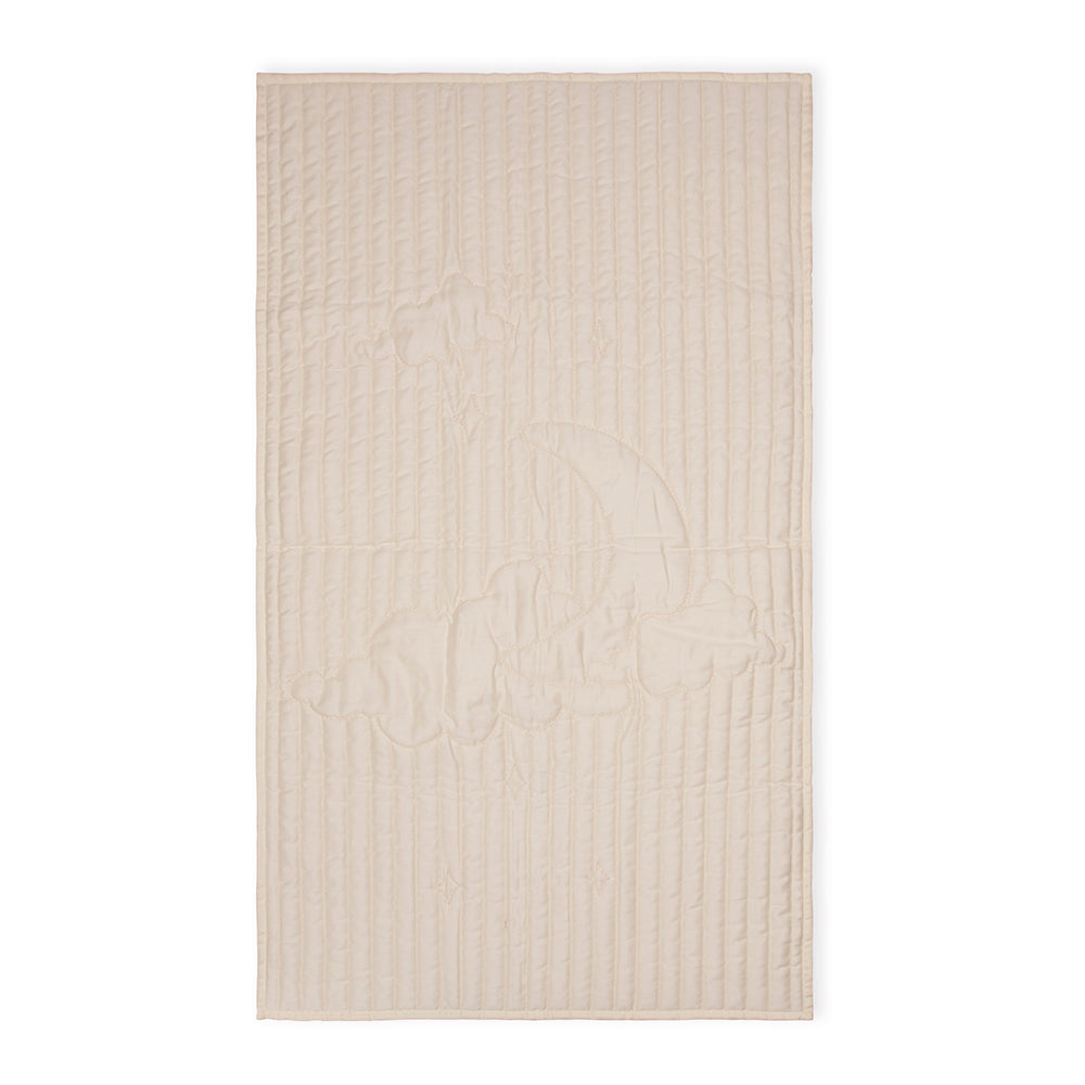 Teppi, Quiltet Blanket - Antique White