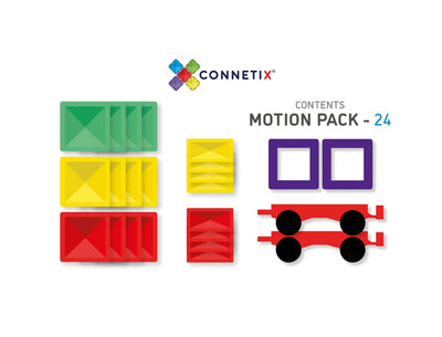 Connetix Rainbow segulkubbar, Motion Pack - 24stk