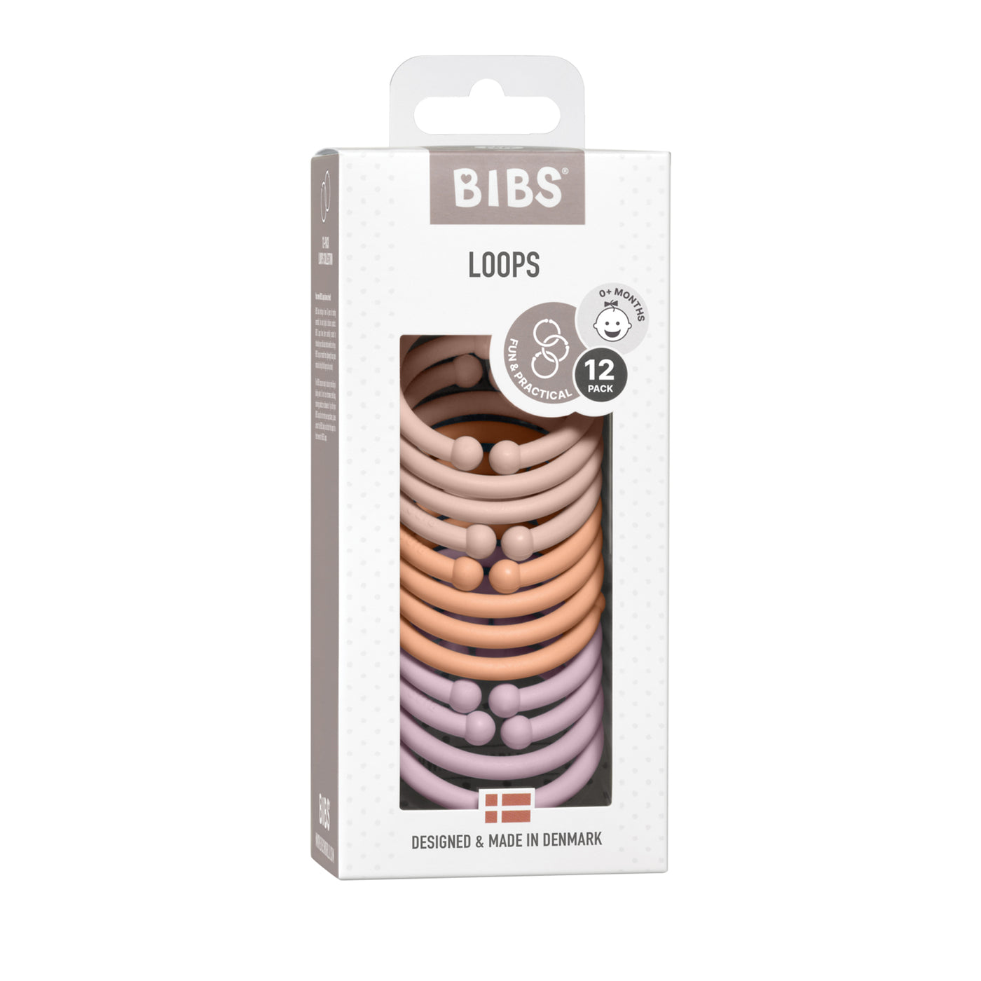 BIBS Loops 12pk - Blush/Peach/Dusky Lilac