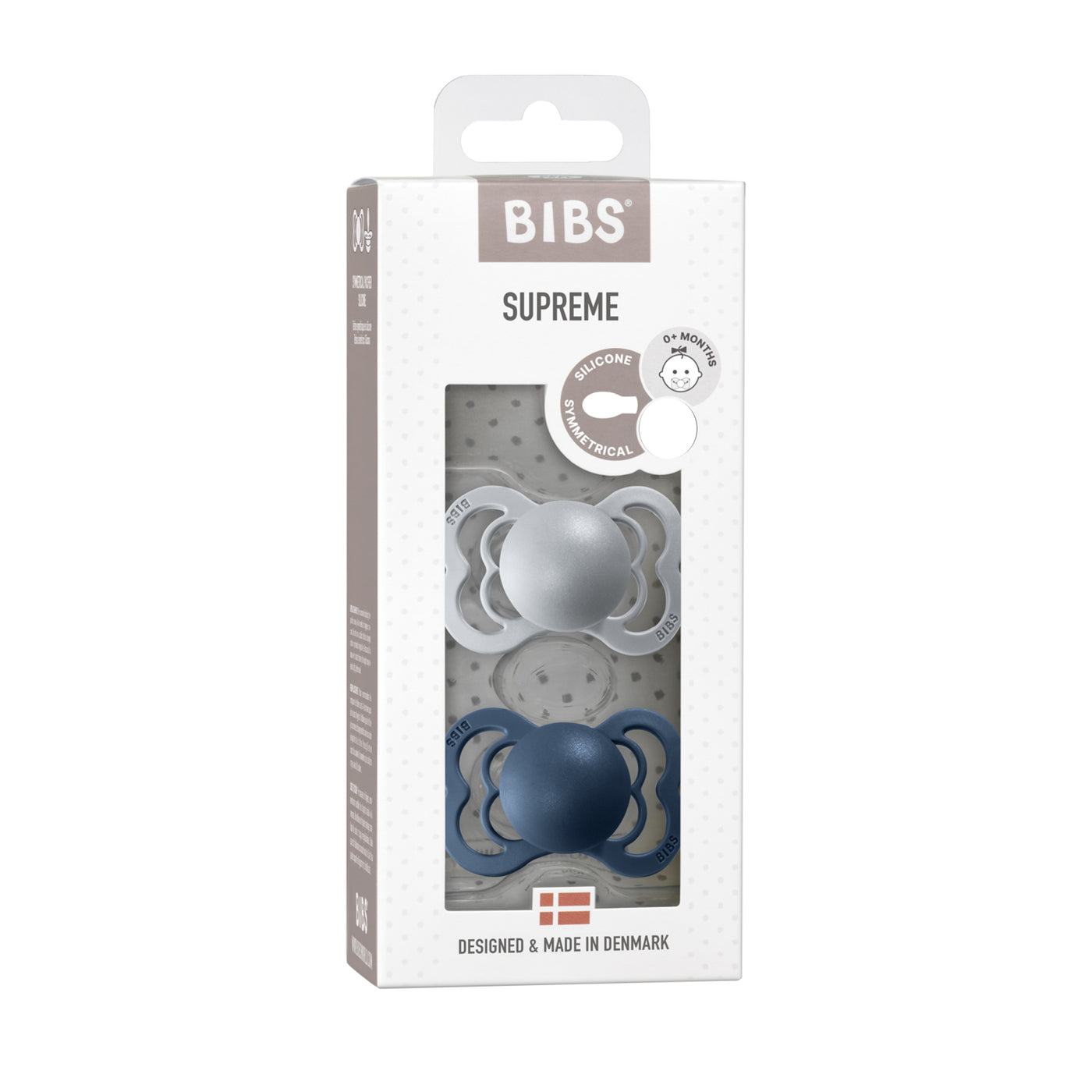 BIBS SUPREME 2pk - Steel Blue/Cloud